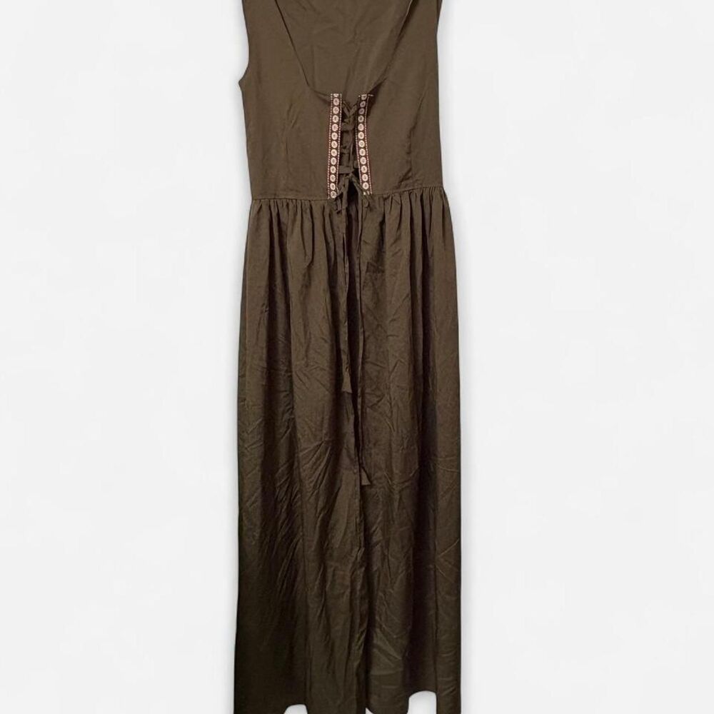 Unbranded Women's Green and Khaki Dress